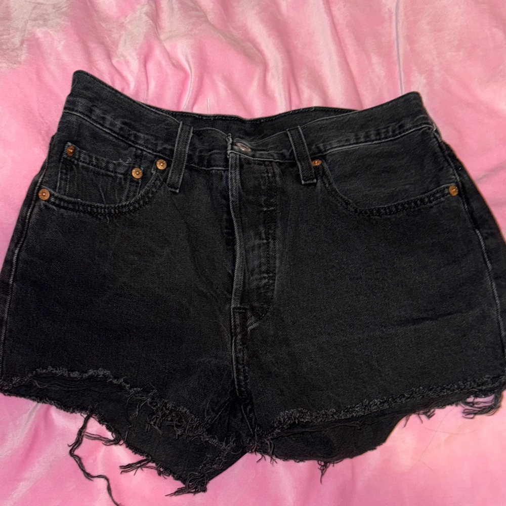 Levi's 501 Women's Black Jean Shorts